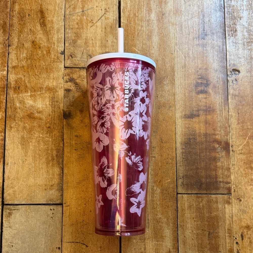 Starbucks pink Hibiscus 24 oz Venti cold tumbler Washington DC - Picture 1 of 10